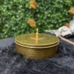 Brass Spice Box for Kitchen with Spoon (7 Detachable Containers)