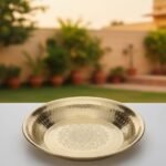 Brass Paraat for Dough Atta Kneading Handmade 15 Inch