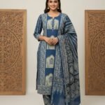 Ajrakh Print 3-Piece Suit Set  | Pure Cotton Designer Salwar Suit Available in Attractive colors and designs